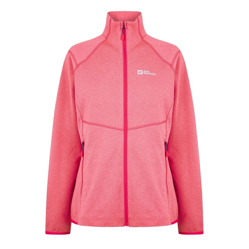 Jack Wolfskin High Neck Regular Fit Fleece Jacket 16 (XL) Pink
