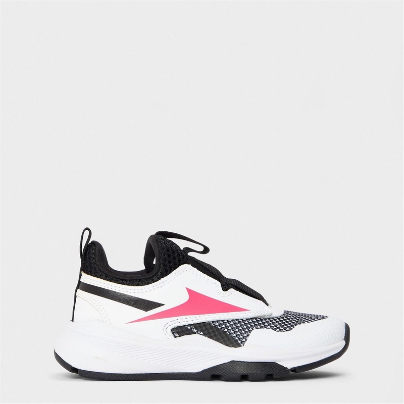 Reebok Xt Sprinter Slip White Black Training Shoes Girls C11 (28) White/Black/Bol