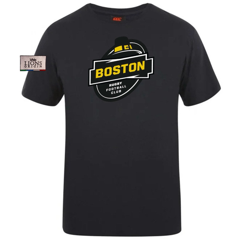 Boston RFC Lions Origin Club Plain Tee by Canterbury Y4 Black