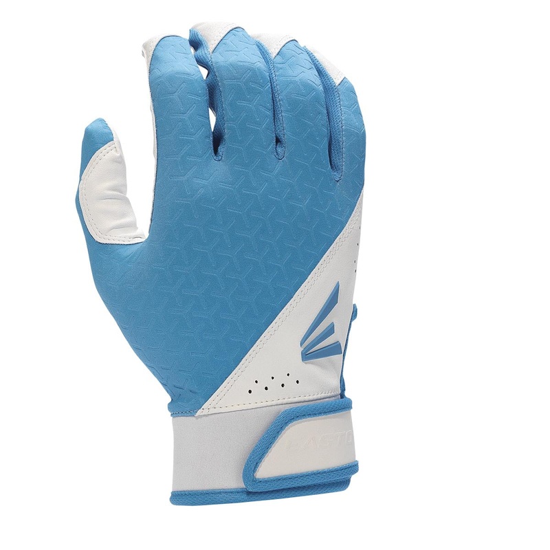 Easton Fundamental Fastpitch Youth Carolina Blue Batting Gloves WHITE | CAROLINA BLUE YL