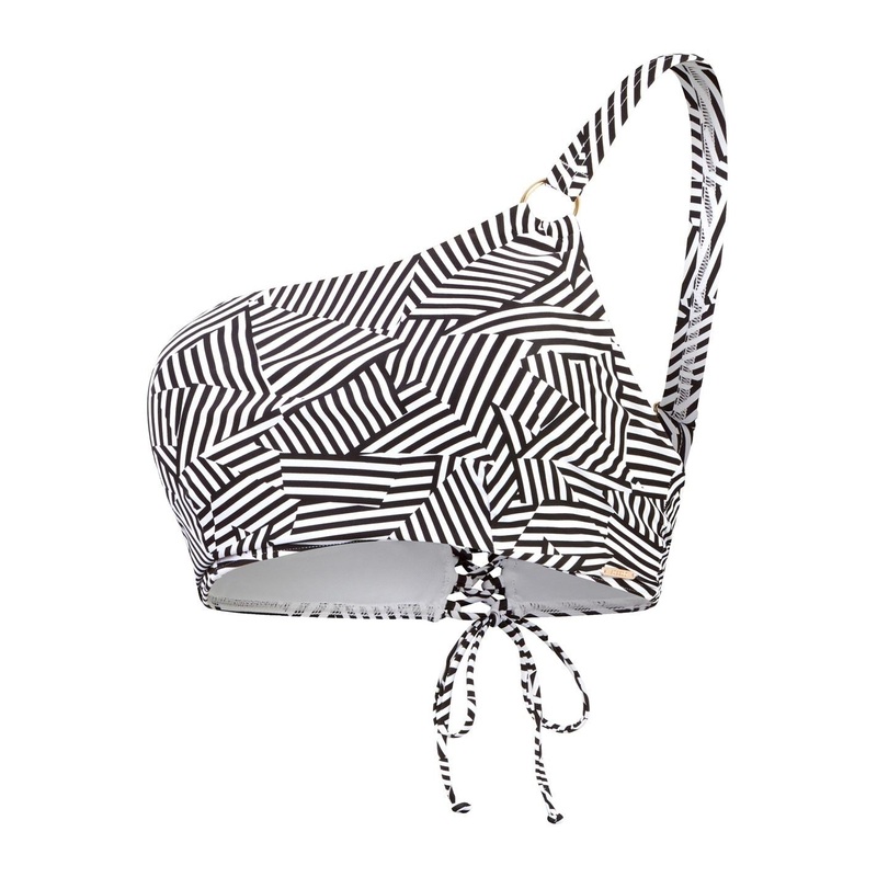 Speedo Geometric Bikini Top 38 (XL) Black/Whit