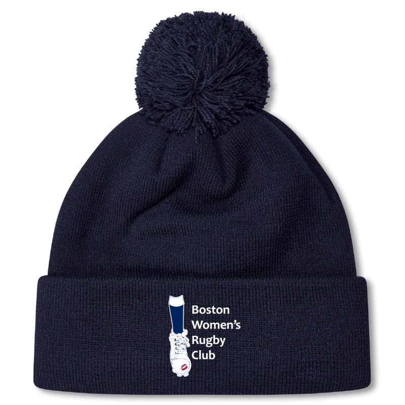 Boston Women’s RFC Pom Pom Beanie by Canterbury OS Navy