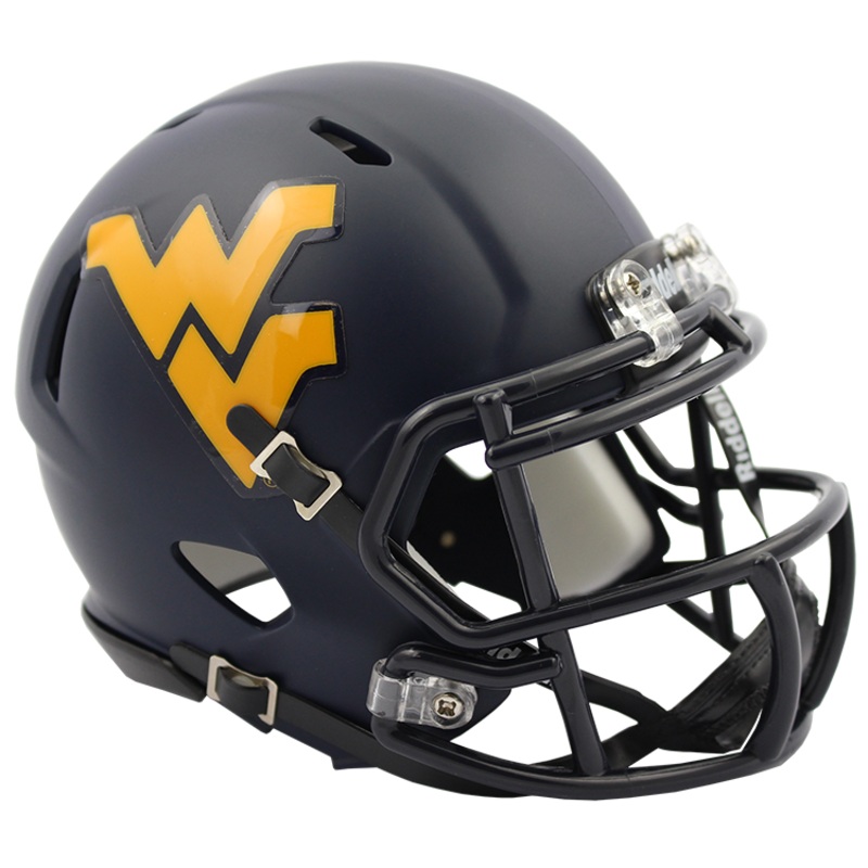 West Virginia Mountaineers Mini Speed Helmet – Satin Navy