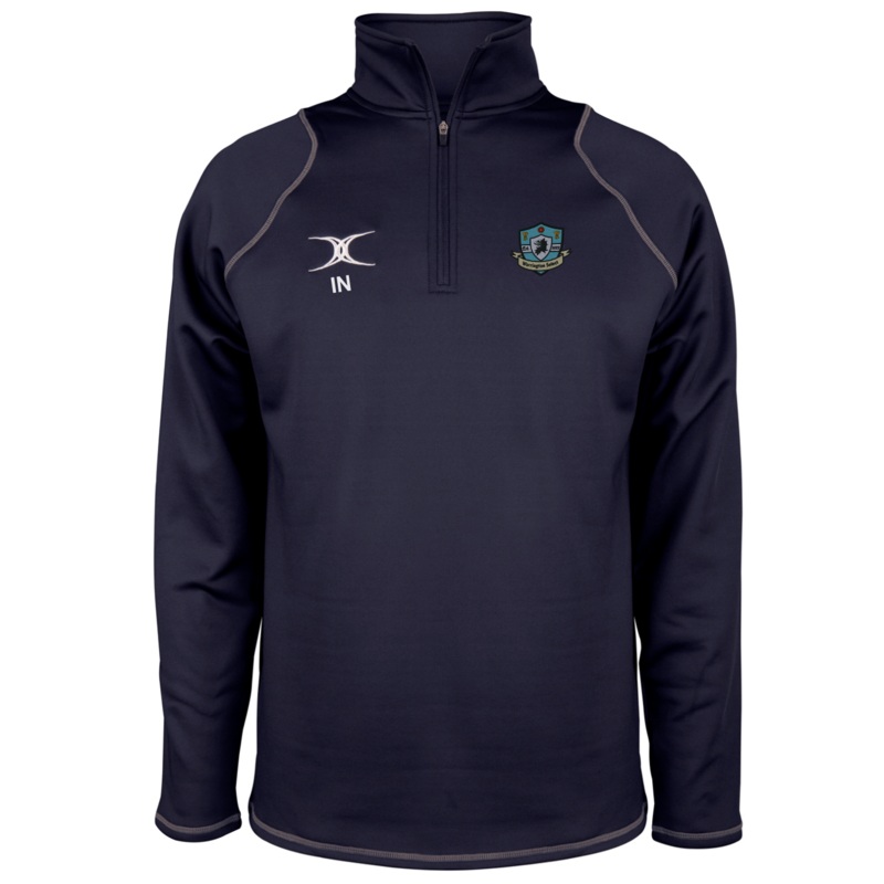 Warrington Select RFC Senior’s Dark Navy Quest Mens 1/4 Zip Fleece Extra Small