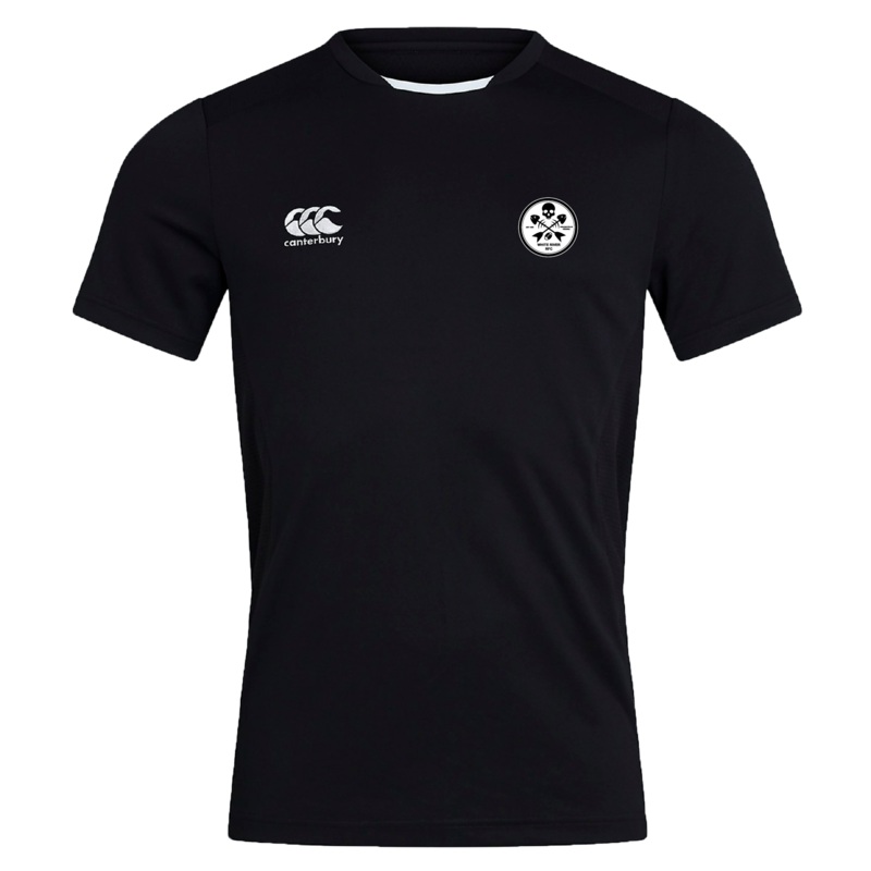 White River RFC Club Dry Tee by Canterbury Y4 Black