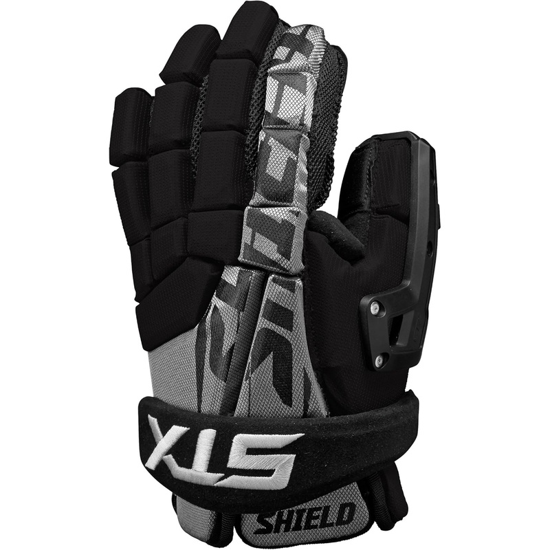 STX Lacrosse Shield Goalie Gloves Black S