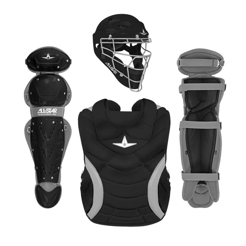 All Star Heiress Fastpitch Catchers Kit (9-12) BLACK M