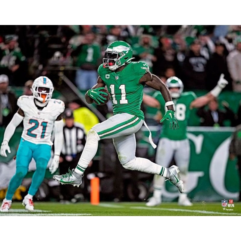 AJ Brown Kelly Green Touchdown Philadelphia Eagles 8″ x 10″ Football Photo