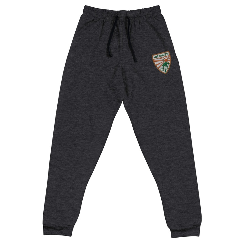 UMiami Rugby Jogger Sweatpants Black Heather S