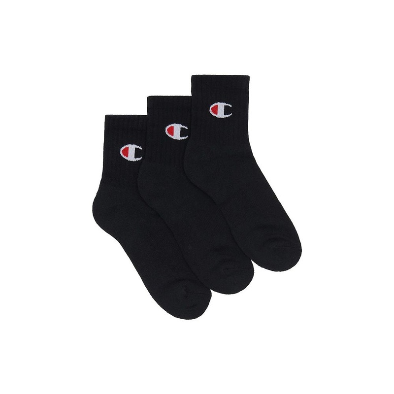 Champion Sport Quarter Crew Socks Black S