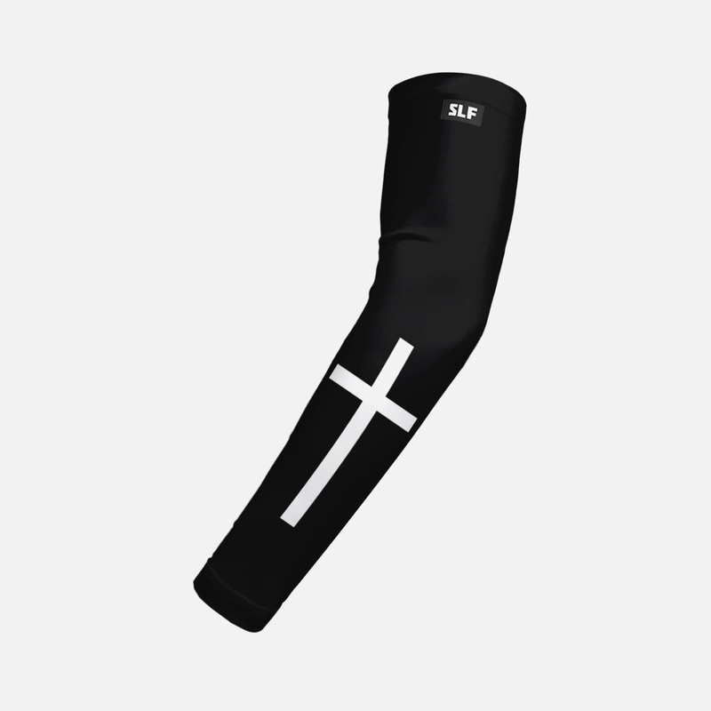 Faith Cross Kids Arm Sleeve Black Slim