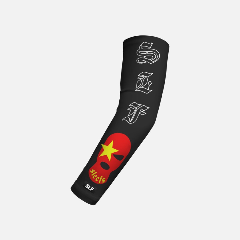 SLF Red Shiesty Kids Arm Sleeve Slim Black