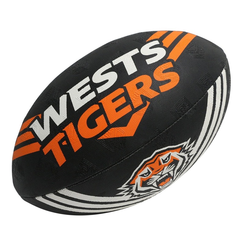 Steeden NRL Wests Tigers Supporter Ball – Size 5 NA One Size