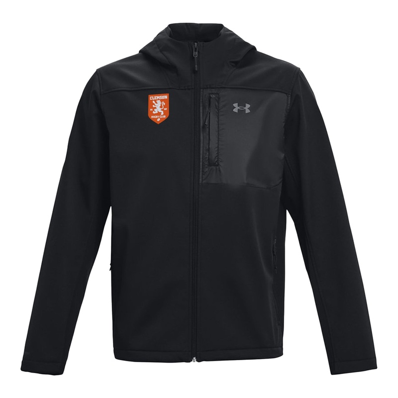 Clemson Rugby Coldgear Hooded Infrared Jacket Black SM