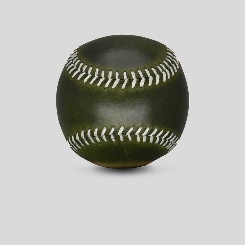 Suka Green Leather Baseball