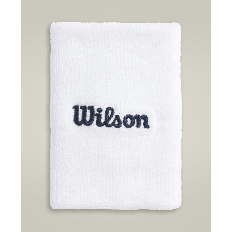 Wilson Wide Terry Wristbands Unisex – White Bright White One Size