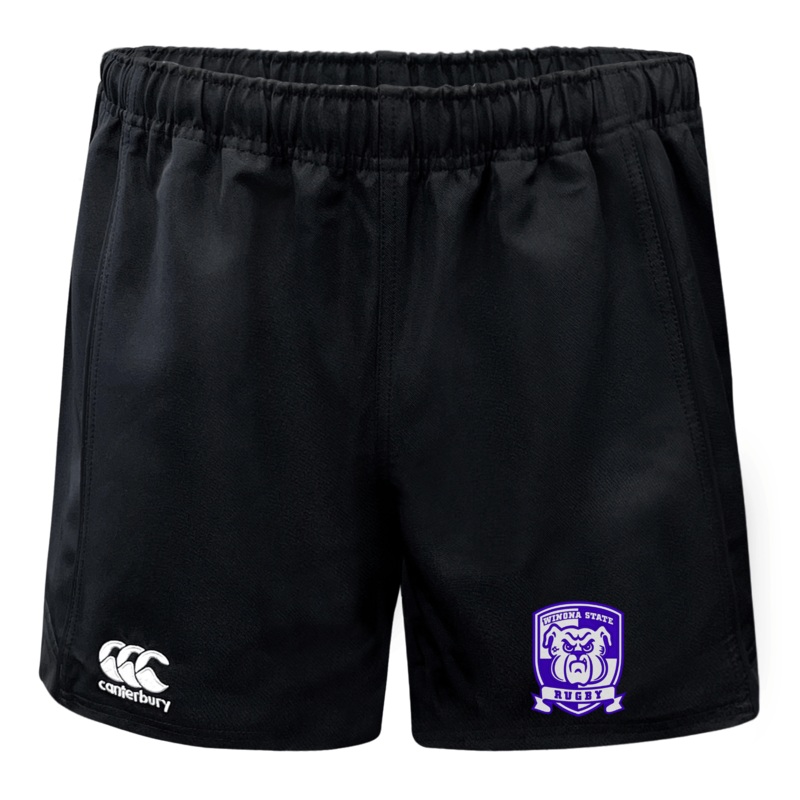 Winona State University Advantage Rugby Shorts by Canterbury XS Black