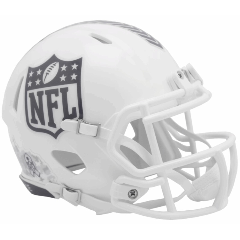 NFL Shield Logo Mini Speed Helmet – Salute To Service 2024