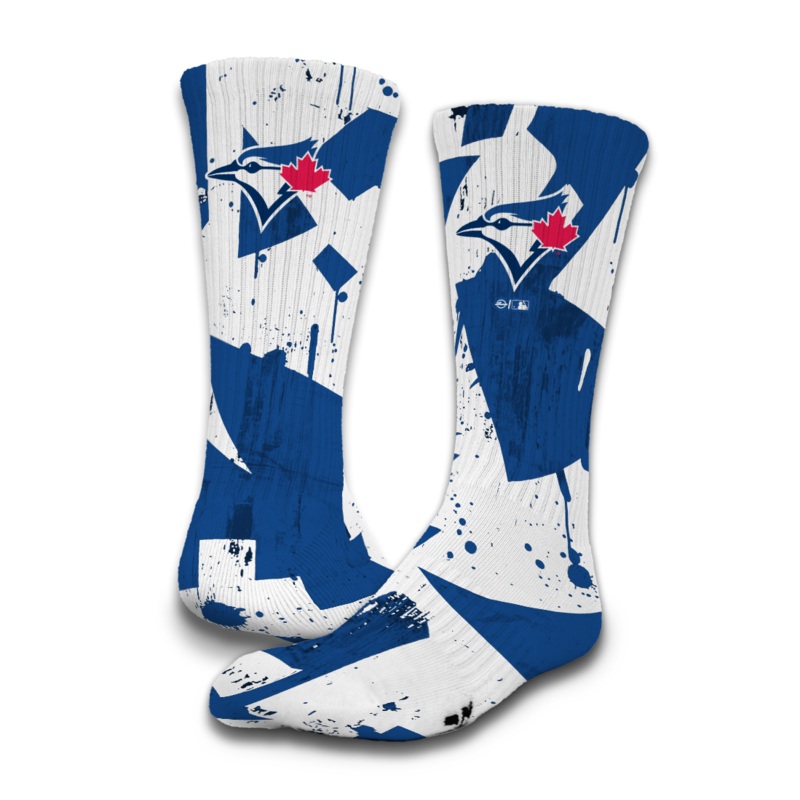 Toronto Blue Jays Grunge Socks Great White S