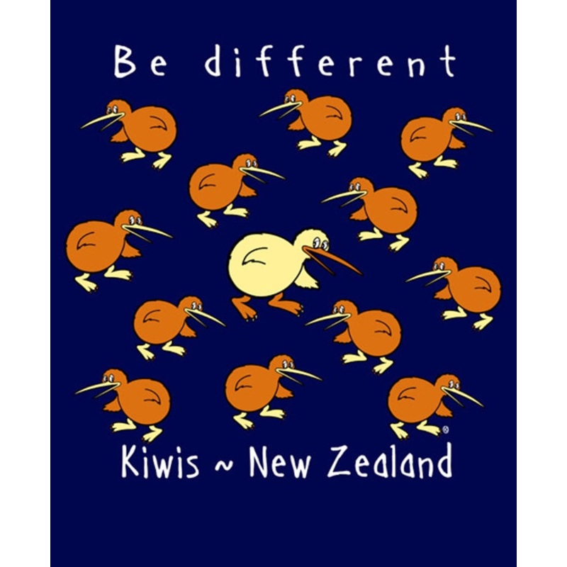 Be Different Kiwis Children’s Tee Shirt in Navy 6 years Navy