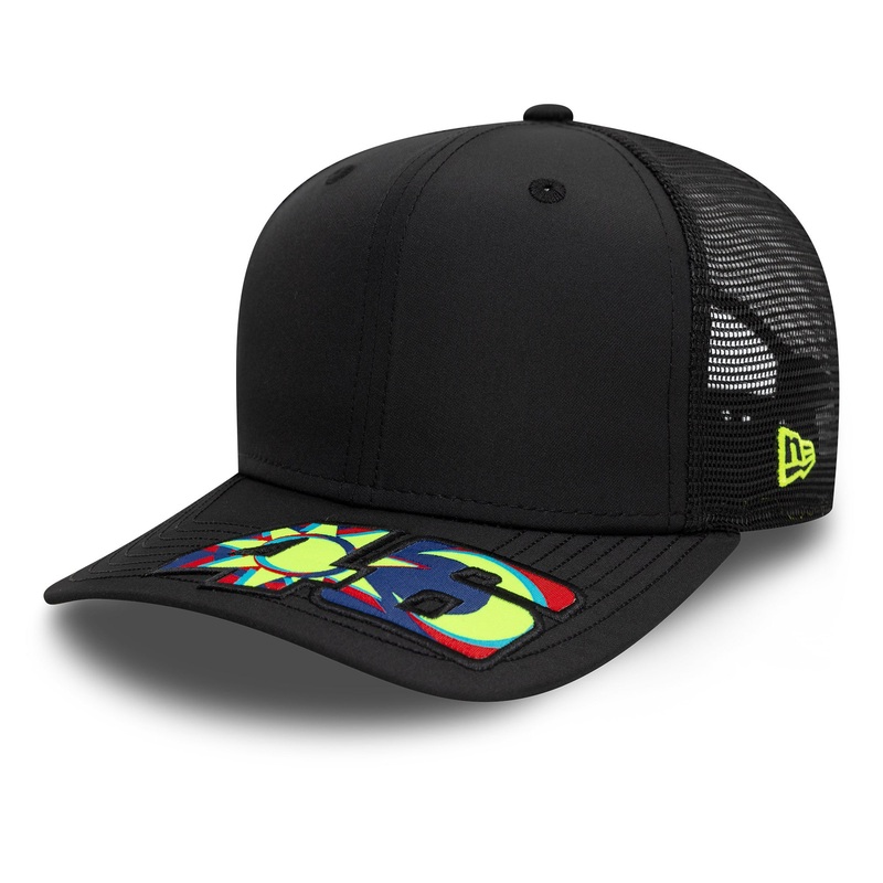 VR46 Moon Sun 9Fifty Cap Stretch Snap Adults – Black/Neon Yellow SM