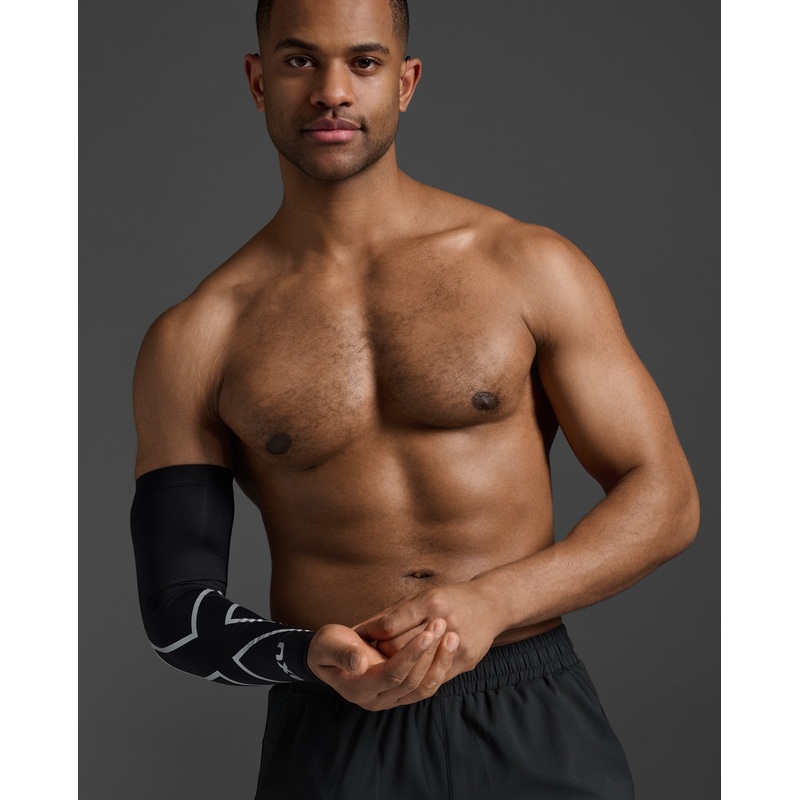 2XU Unisex Compression Arm Guard (Single) – Black X Small
