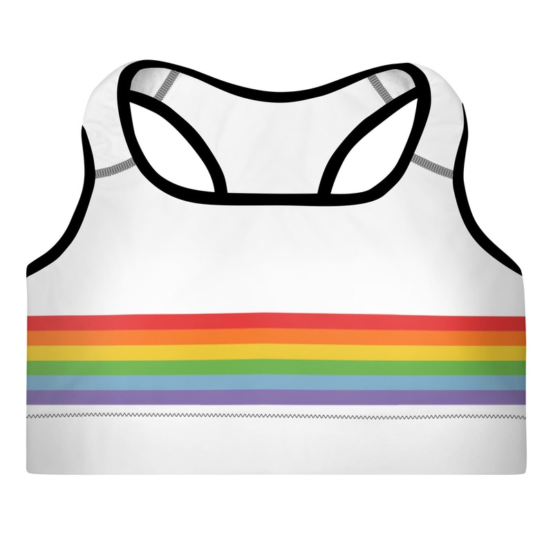 Women’s Rugby Pride Padded Sports Bra XS