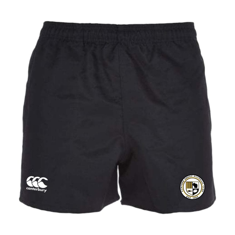 UW-Milwaukee Professional Polyester Rugby Short by Canterbury Y6 Black