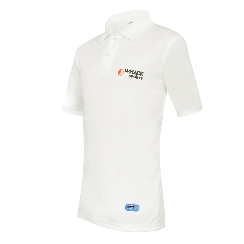 Whack Elite Cricket Short Sleeve Shirt – Off White – Junior Size 6