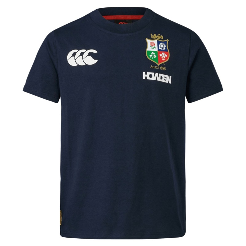 Youth British & Irish Lions 2025 Cotton Jersey Tee by Canterbury 6 Navy