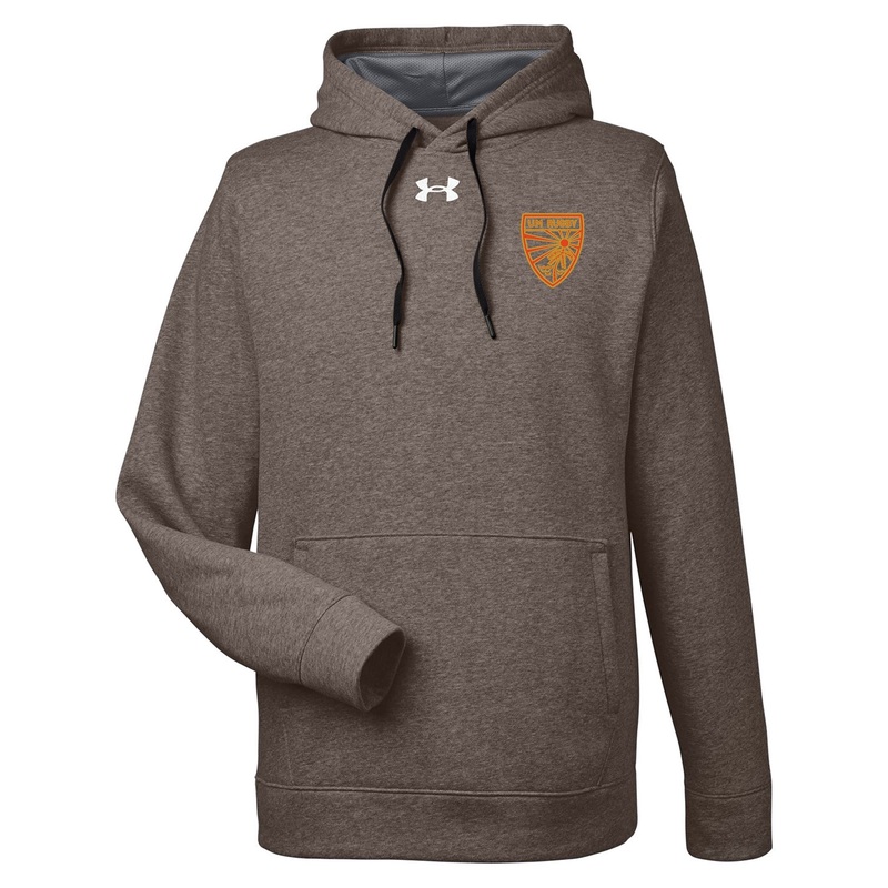 UMiami Rugby UA Hustle Hoodie Carbon Heather Small