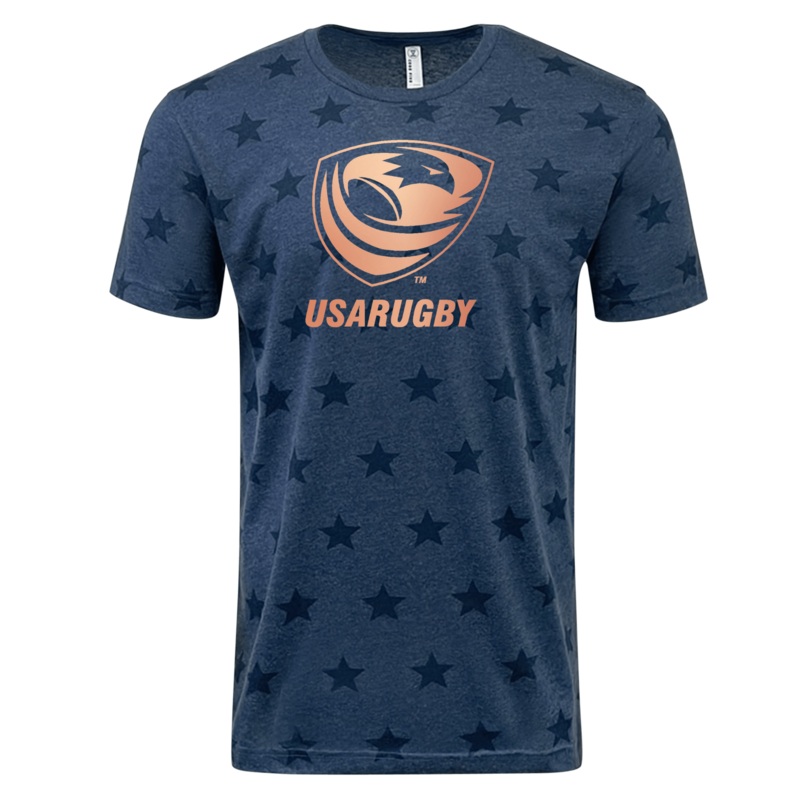 USA Rugby Bronze Five Star Supersoft T-Shirt S Dark Grey