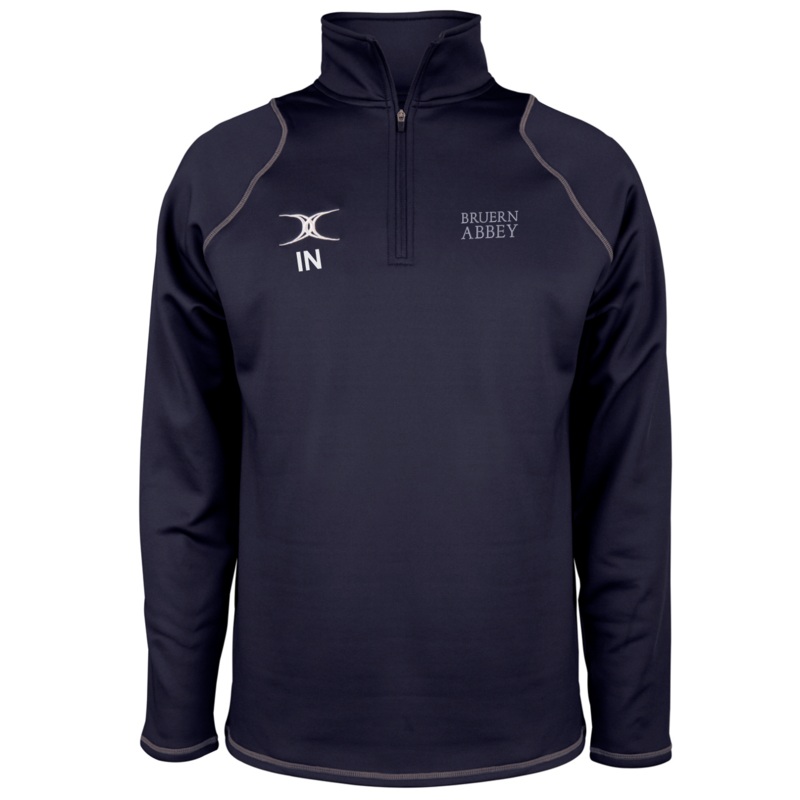 Bruern Abbey School Adult’s Dark Navy Quest Mens 1/4 Zip Fleece Extra Small