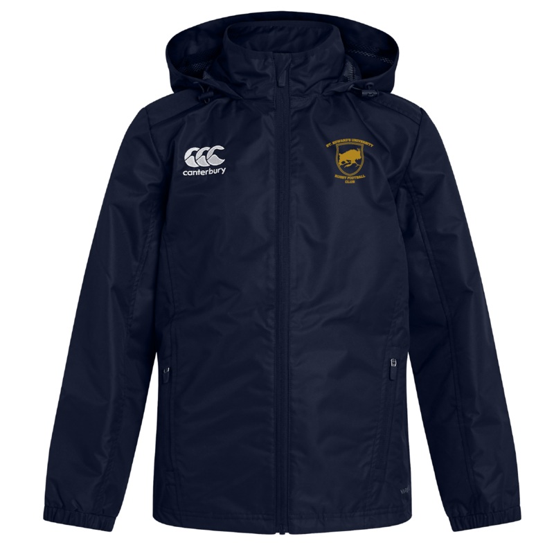 St Edwards University RFC Club Vaposhield Full Zip Rain Jacket by Canterbury XS Navy