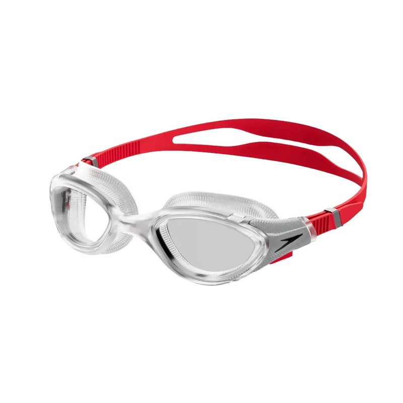 Speedo Biofuse 2.0 Goggles (Clear/Red, Adult)