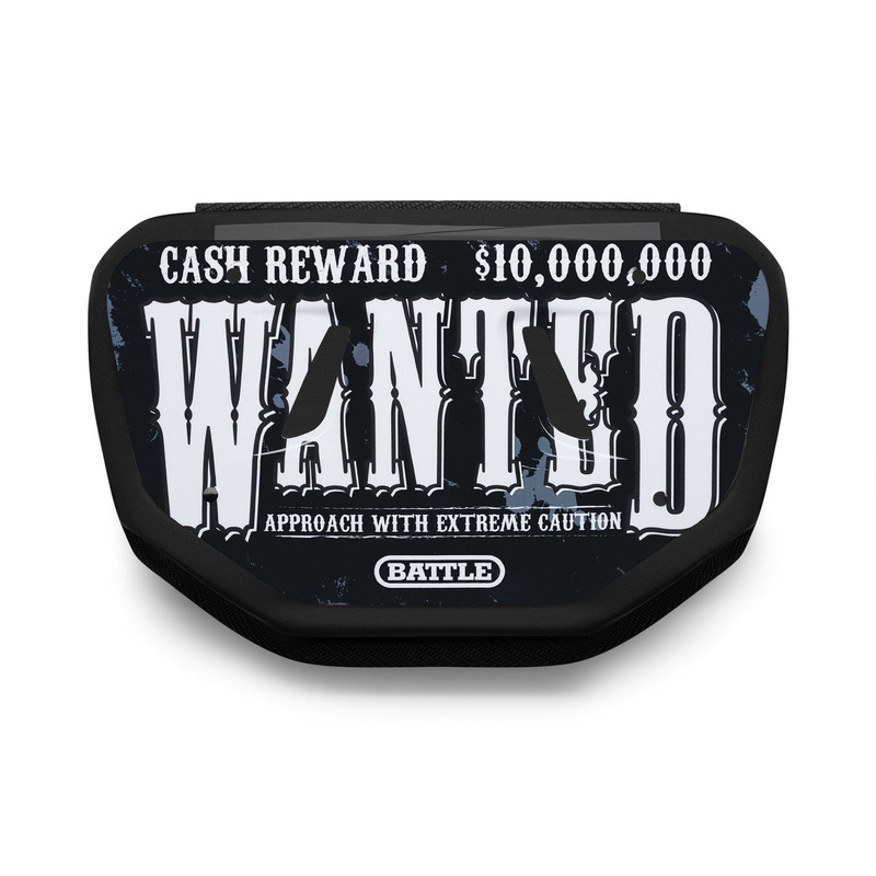 Wanted Chrome Football Back Plate Black Adult