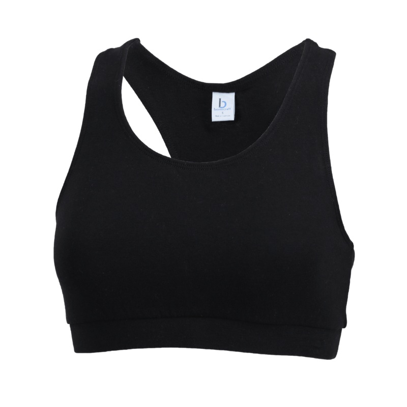 Boxercraft Girls’ Sports Bra Black S