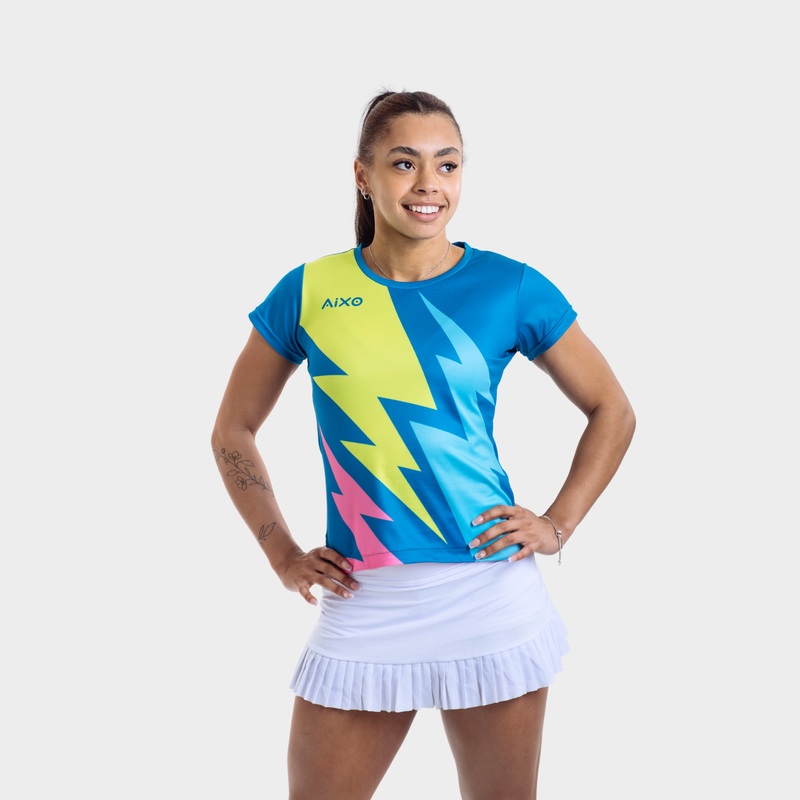 Aixo Bolt T-Shirt Womens (Teal) TEAL XS