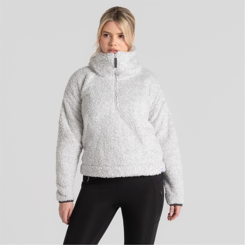 Craghoppers Bronagh Funnel Neck Relaxed Fit Sweatshirt 18 (2XL) LightGreyMl