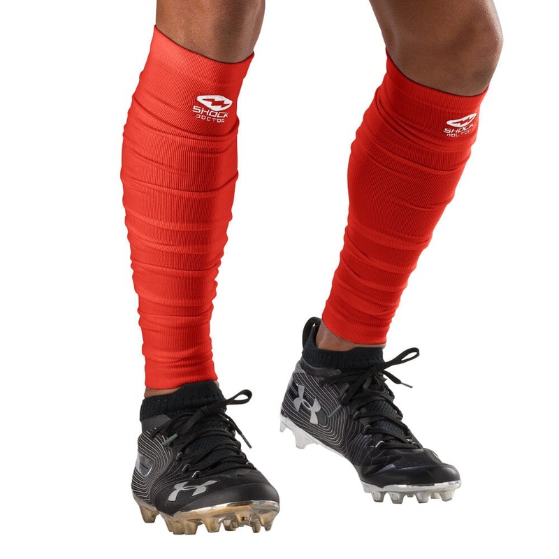 Showtime Scrunch Leg Sleeves Red Youth-OSFM