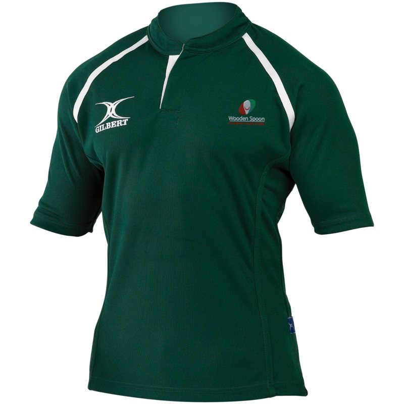 Wooden Spoon Senior’s Green Xact II Monochrome Shirt 2 Extra Small