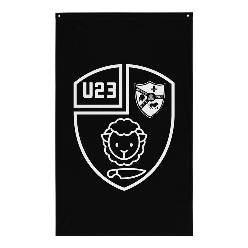 Black & Blue U23 Wall Flag