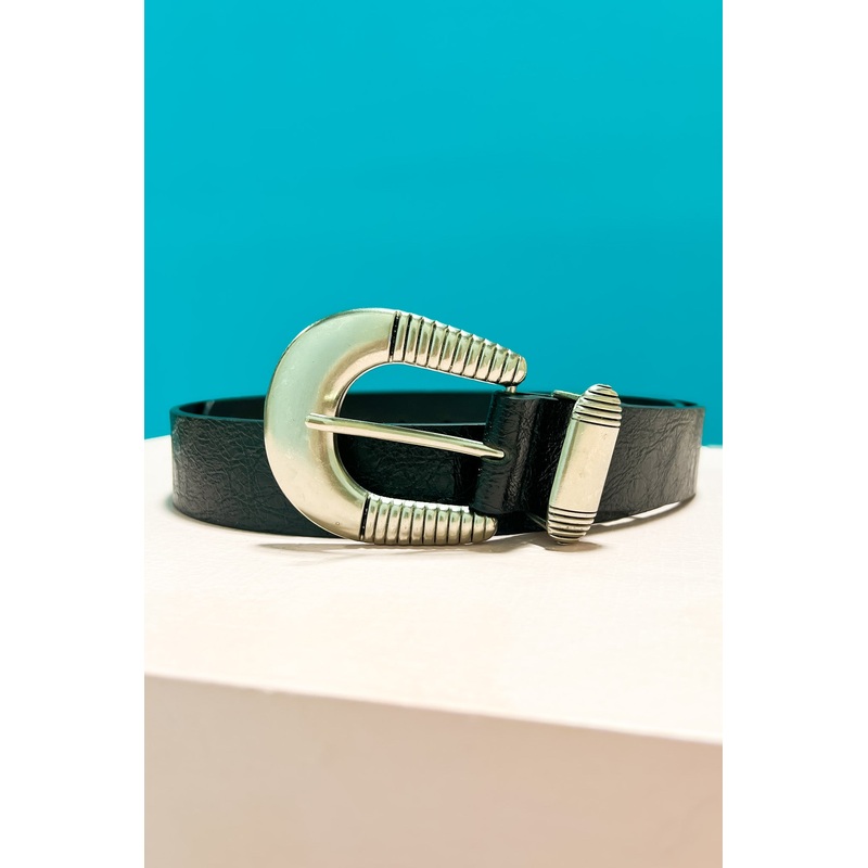Black Buckle Belt