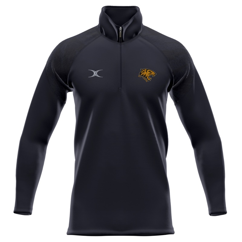 Ely Tigers RFC Senior’s Black GTS 1/4 Zip Fleece Extra Small