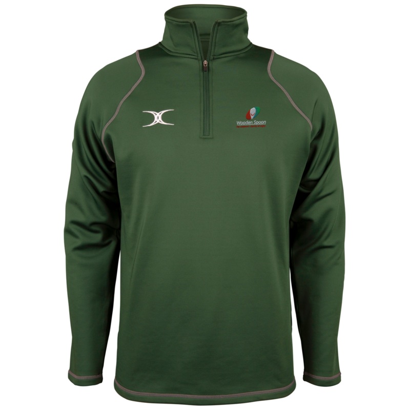 Wooden Spoon Senior’s Green Quest Mens 1/4 Zip Fleece Extra Small
