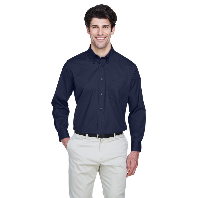 UltraClub Men’s Whisper Twill BLACK S
