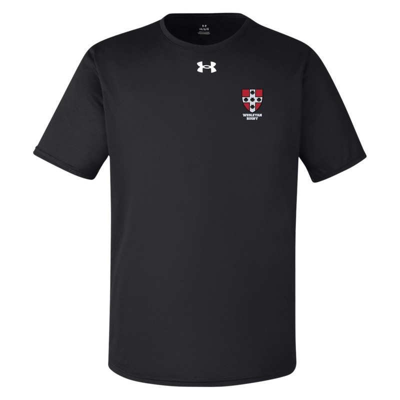 Wesleyan Rugby Tech T-Shirt Black SM