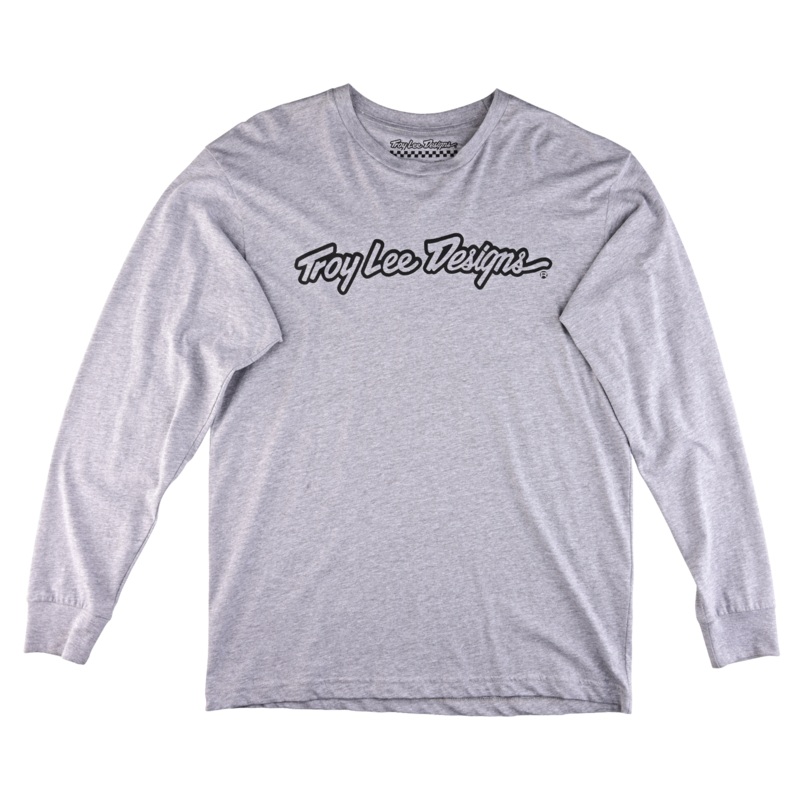Long Sleeve Tee Signature Heather Gray HEATHER GRAY SM