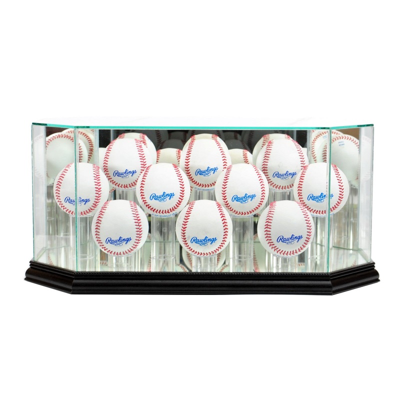 10 Ball Baseball Display Case with Mirror