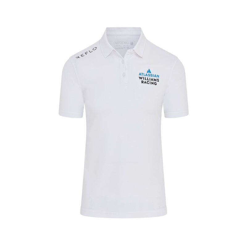 Williams Travel Polo Mens – White XS